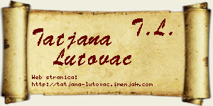Tatjana Lutovac vizit kartica